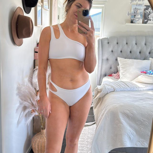 Before and after using Byremi ultra dark self tanner