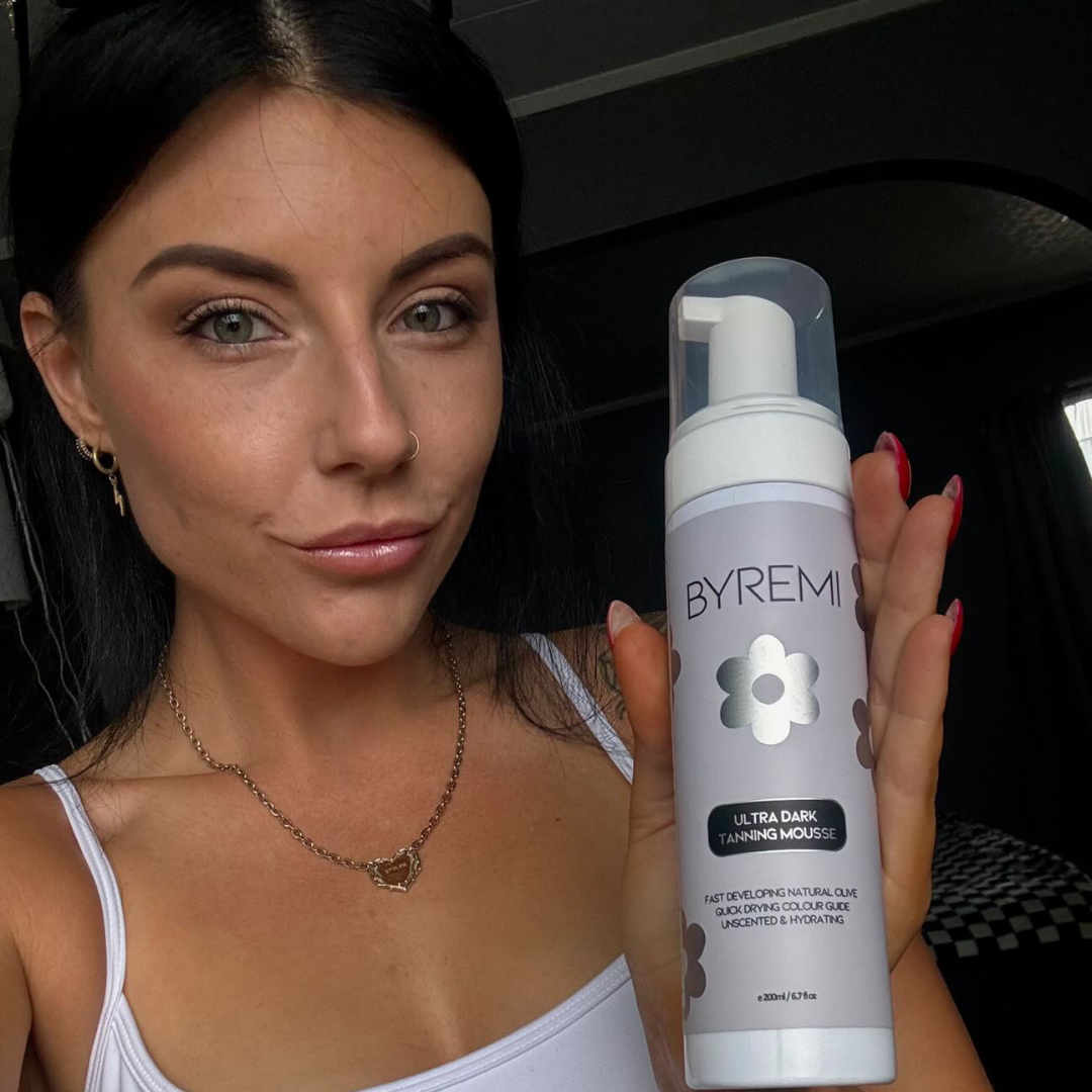 Model with Byremi best self tan NZ mousse