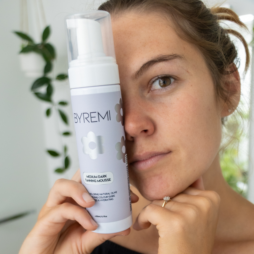 Model with Byremi best self tan NZ mousse